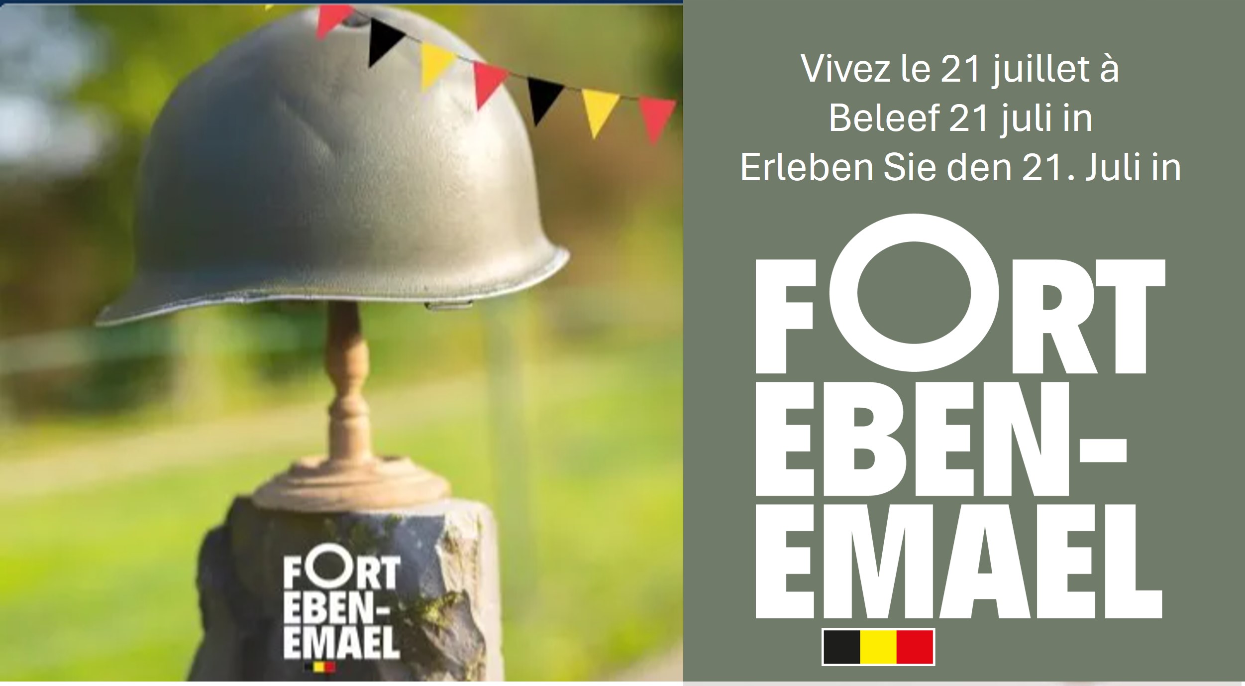 Op maandag 21 juli zijn we uitzonderlijk open ter gelegenheid van de Nationale Feestdag 